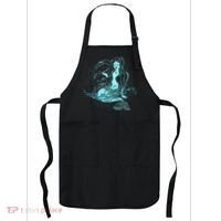 Cute Boho Space Galaxy Mermaid Apron thumb 0