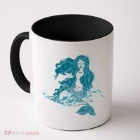 Cute Boho Space Galaxy Mermaid Coffee Mug thumb 0