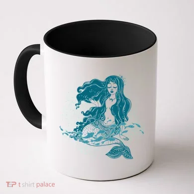 Cute Boho Space Galaxy Mermaid Coffee Mug