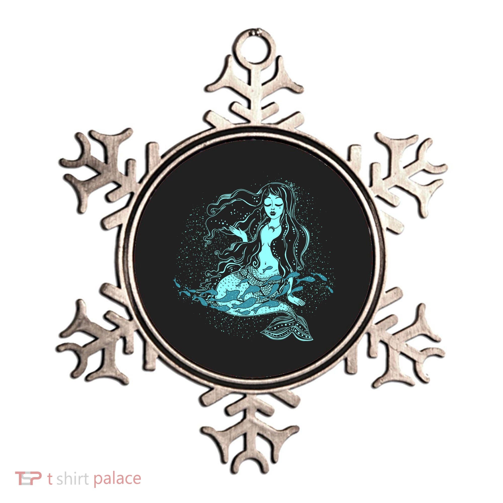 Cute Boho Space Galaxy Mermaid Ornament