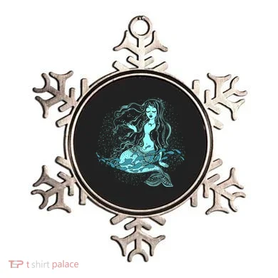 Cute Boho Space Galaxy Mermaid Ornament