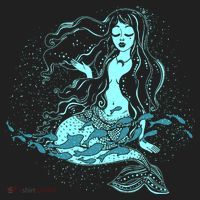Cute Boho Space Galaxy Mermaid Hat thumb 2