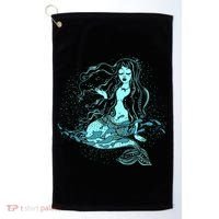 Cute Boho Space Galaxy Mermaid Golf Towel thumb 0