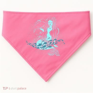 Cute Boho Space Galaxy Mermaid USA-Made Doggie Bandana