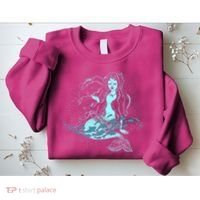Cute Boho Space Galaxy Mermaid Sweatshirt thumb 2
