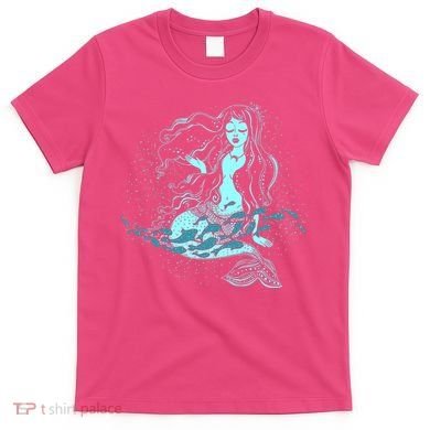 Cute Boho Space Galaxy Mermaid T-Shirt