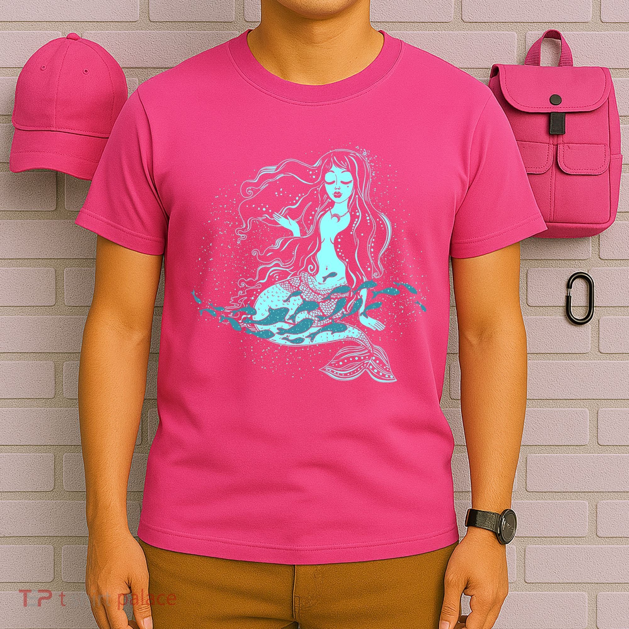 Cute Boho Space Galaxy Mermaid T-Shirt