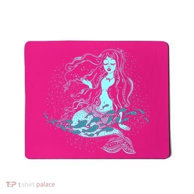 Cute Boho Space Galaxy Mermaid Mousepad