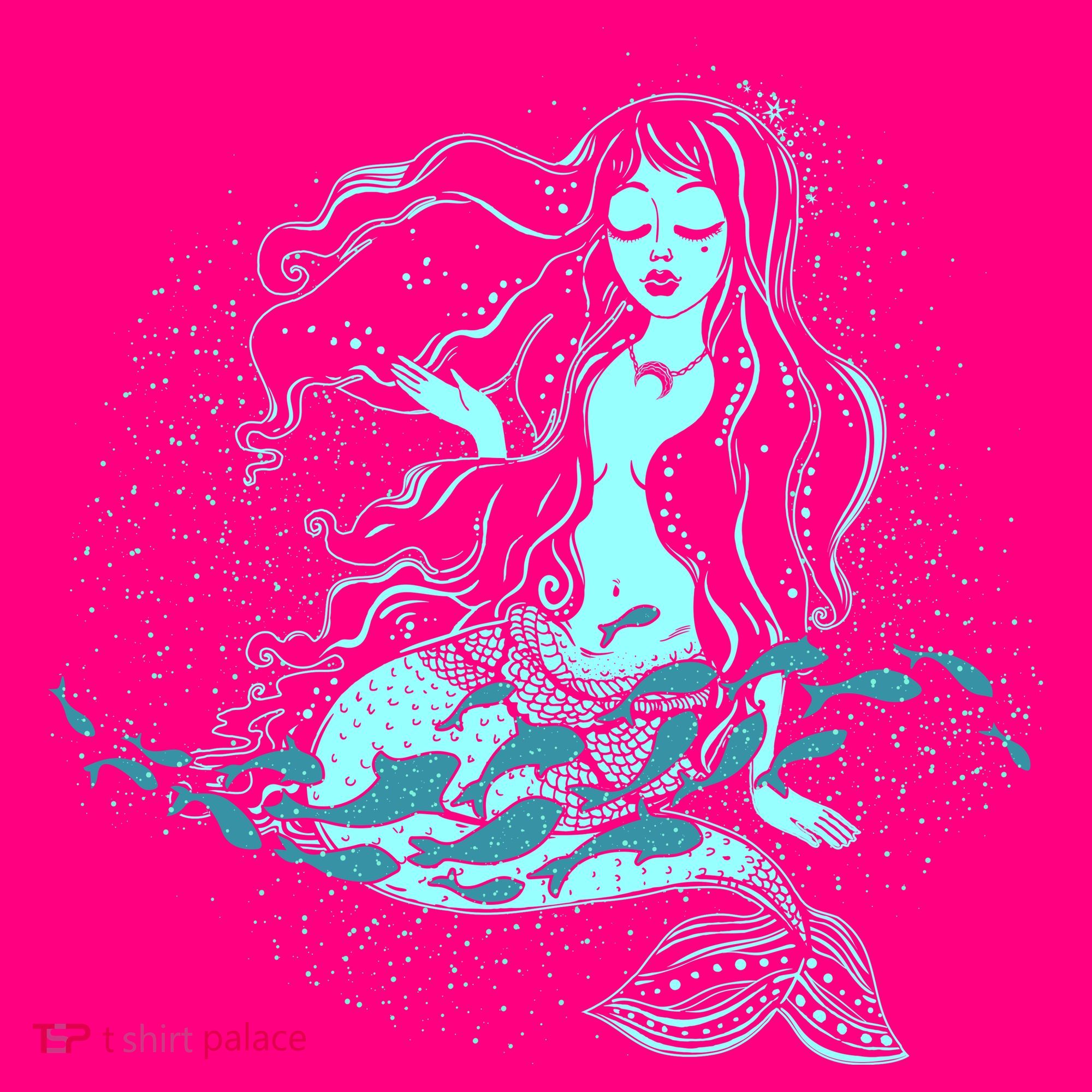 Cute Boho Space Galaxy Mermaid Mousepad