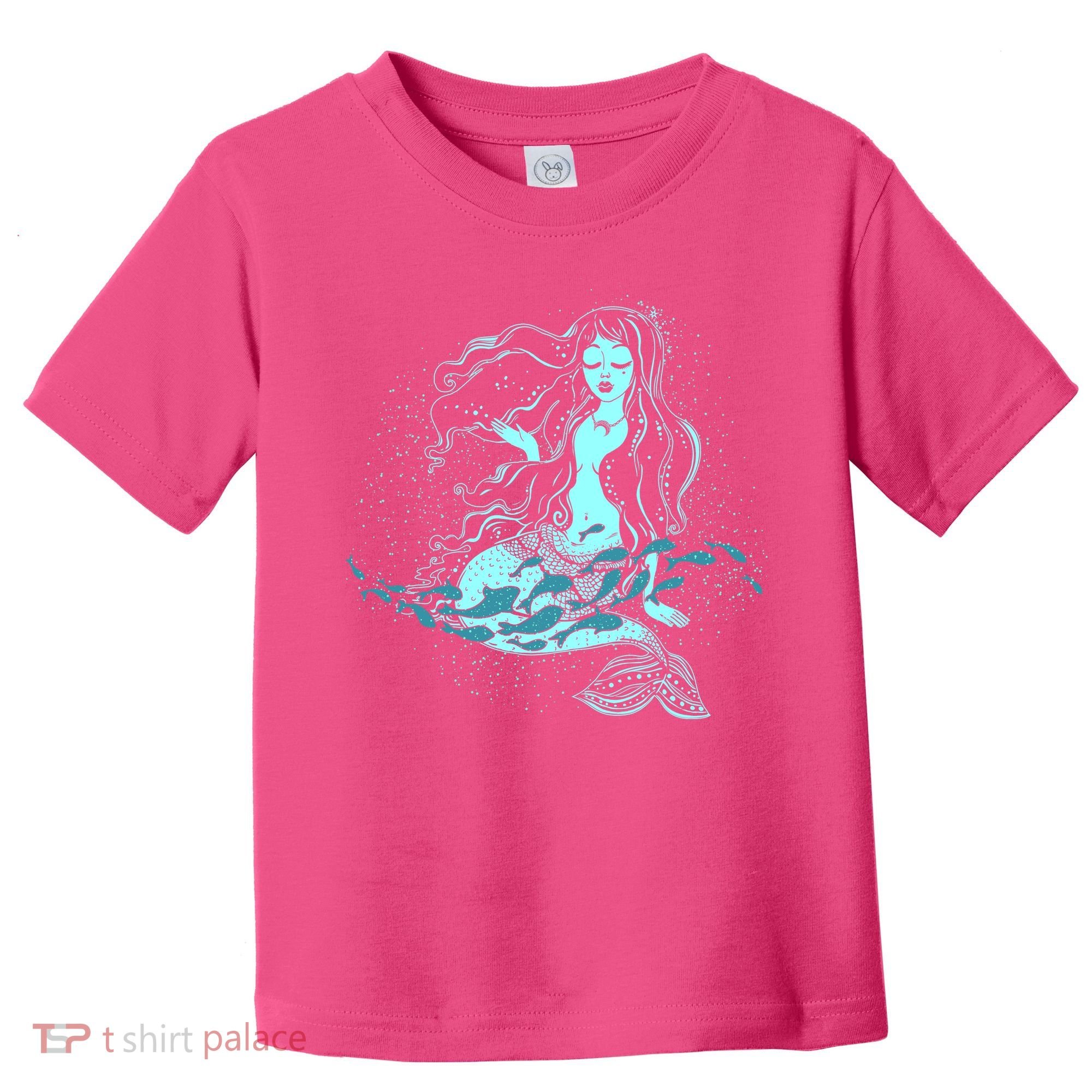 Cute Boho Space Galaxy Mermaid Toddler T-Shirt