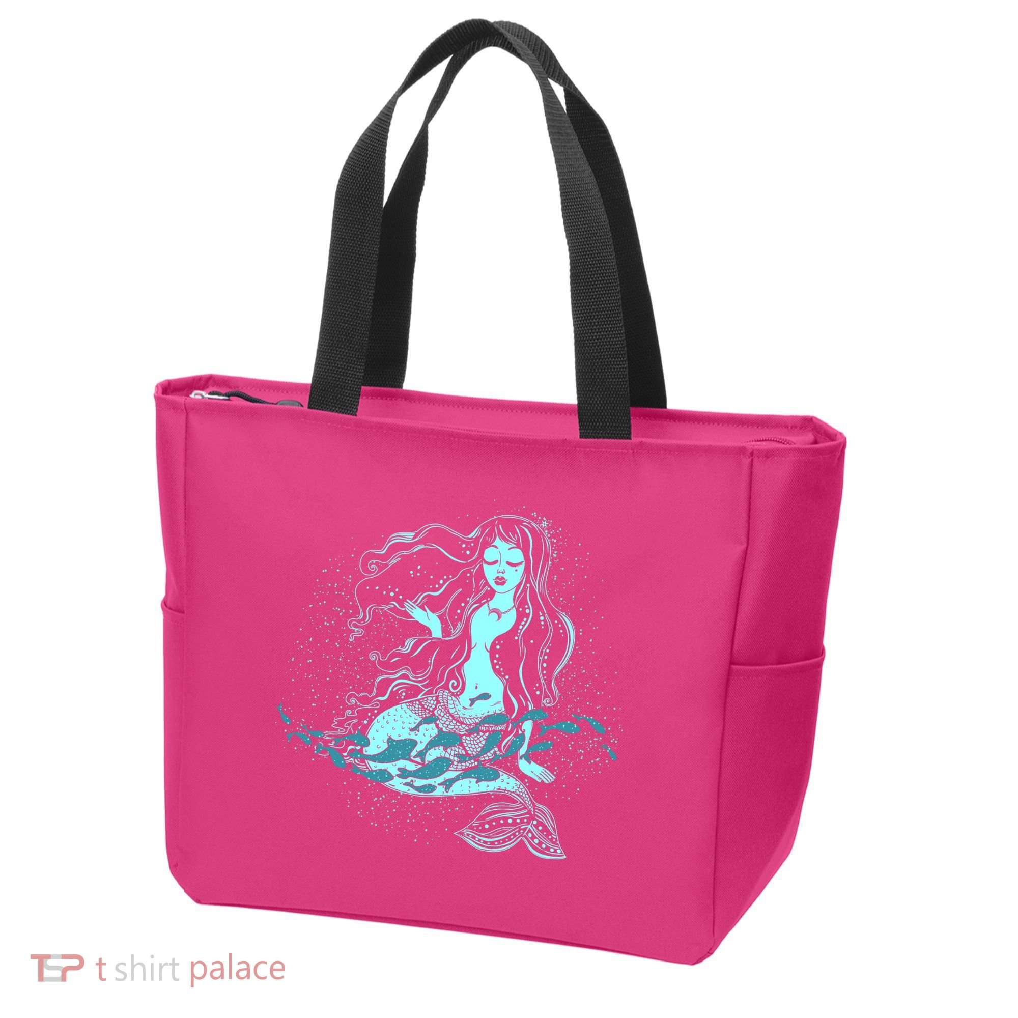 Cute Boho Space Galaxy Mermaid Tote Bag