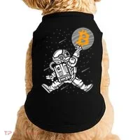 Cryptocurrency Bitcoin Space Moon Funny Doggie Tank thumb 0