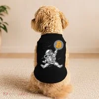 Cryptocurrency Bitcoin Space Moon Funny Doggie Tank thumb 2