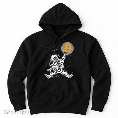Cryptocurrency Bitcoin Space Moon Funny Hoodie
