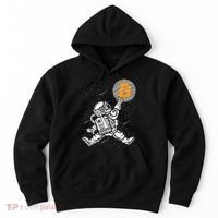 Cryptocurrency Bitcoin Space Moon Funny Hoodie thumb 0