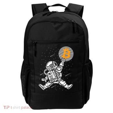 Cryptocurrency Bitcoin Space Moon Funny Backpack