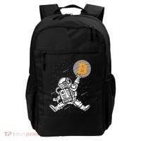 Cryptocurrency Bitcoin Space Moon Funny Backpack thumb 0