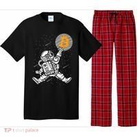 Cryptocurrency Bitcoin Space Moon Funny Pajama Set thumb 0