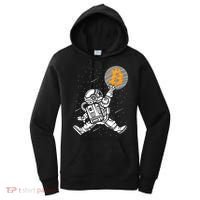 Cryptocurrency Bitcoin Space Moon Funny Women's Hoodie thumb 0