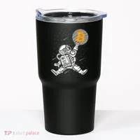 Cryptocurrency Bitcoin Space Moon Funny Tumbler thumb 0