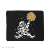 Cryptocurrency Bitcoin Space Moon Funny Mousepad thumb 0