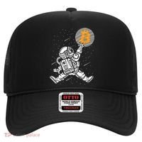 Cryptocurrency Bitcoin Space Moon Funny Hat thumb 0