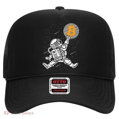 Cryptocurrency Bitcoin Space Moon Funny Hat