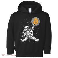 Cryptocurrency Bitcoin Space Moon Funny Toddler Hoodie thumb 0