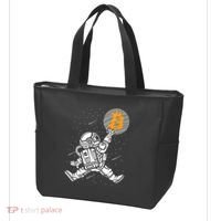 Cryptocurrency Bitcoin Space Moon Funny Tote Bag thumb 3