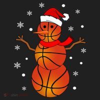 Christmas Basketball Snow Gift Basketball Christmas Gift Hat thumb 2