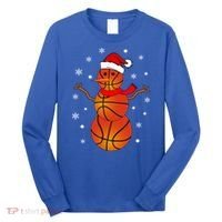 Christmas Basketball Snow Gift Basketball Christmas Gift Long Sleeve Shirt thumb 0
