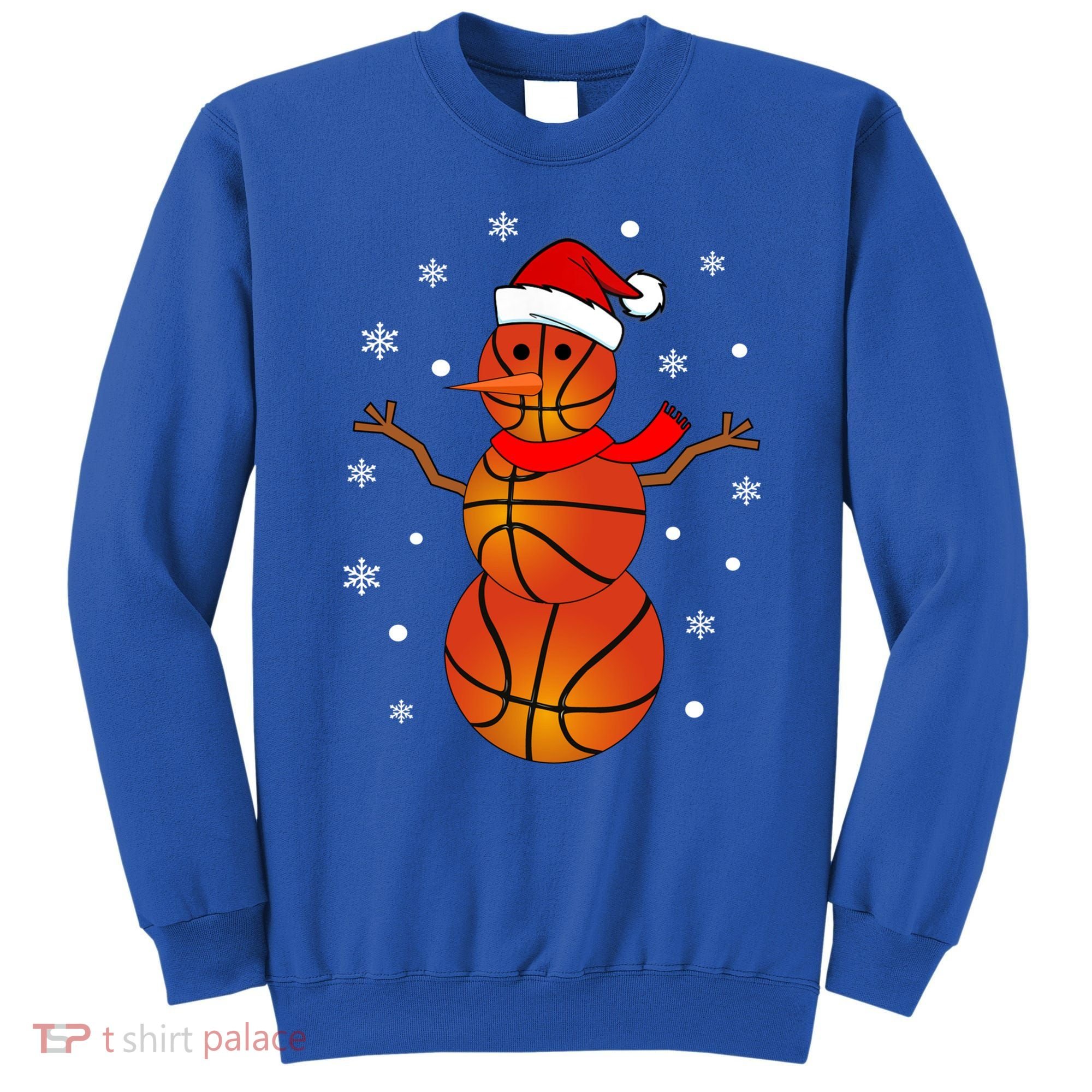 Christmas Basketball Snow Gift Basketball Christmas Gift Sweatshirt