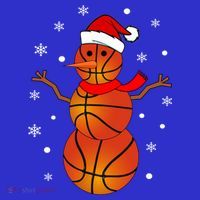 Christmas Basketball Snow Gift Basketball Christmas Gift Sweatshirt thumb 3