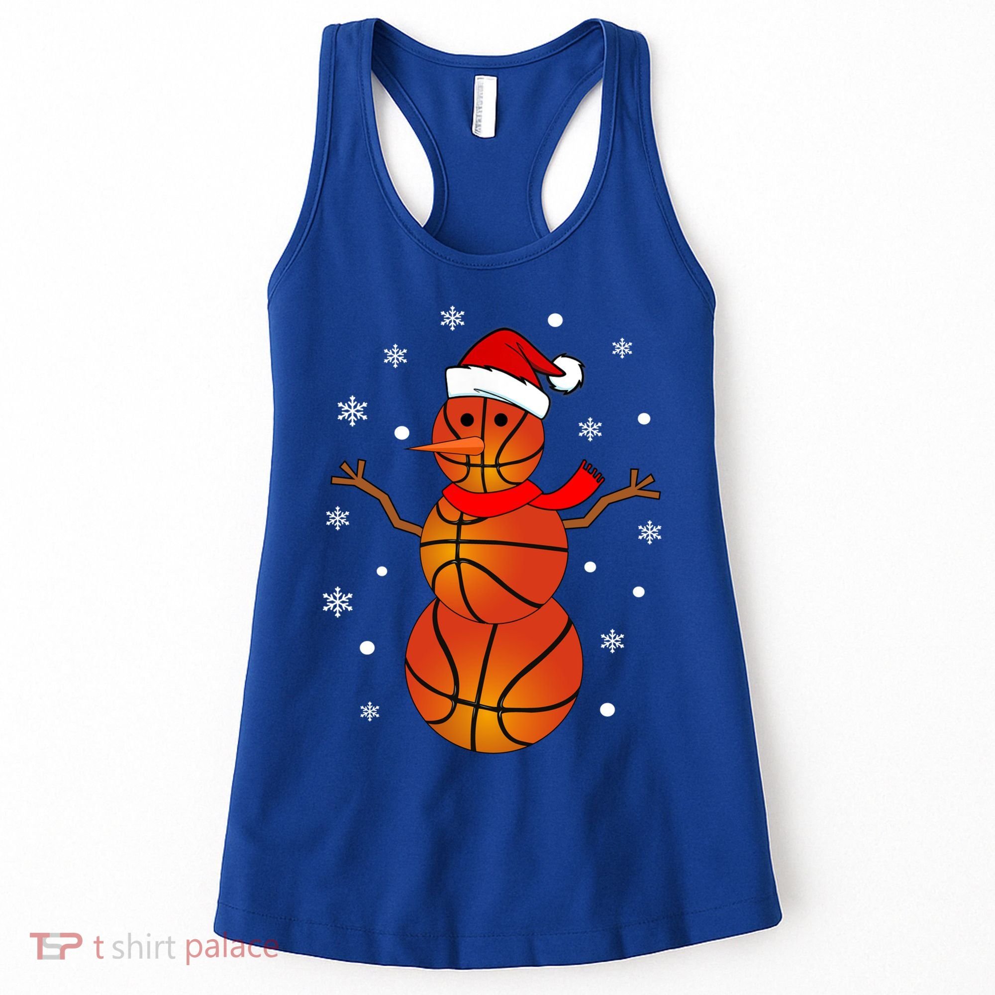 Christmas Basketball Snow Gift Basketball Christmas Gift Women's Tank Top