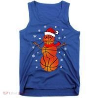 Christmas Basketball Snow Gift Basketball Christmas Gift Tank Top thumb 0