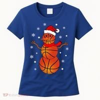 Christmas Basketball Snow Gift Basketball Christmas Gift Women's T-Shirt thumb 0