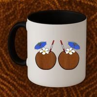 Coconut Bra Summer Season Swimming Beach Lover Coffee Mug thumb 2