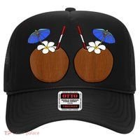 Coconut Bra Summer Season Swimming Beach Lover Hat thumb 0