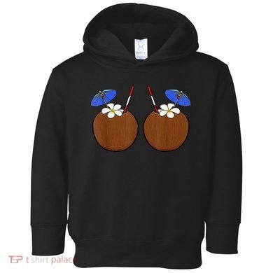 Coconut Bra Summer Season Swimming Beach Lover Toddler Hoodie