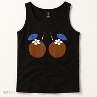 Coconut Bra Summer Season Swimming Beach Lover Tank Top thumb 2