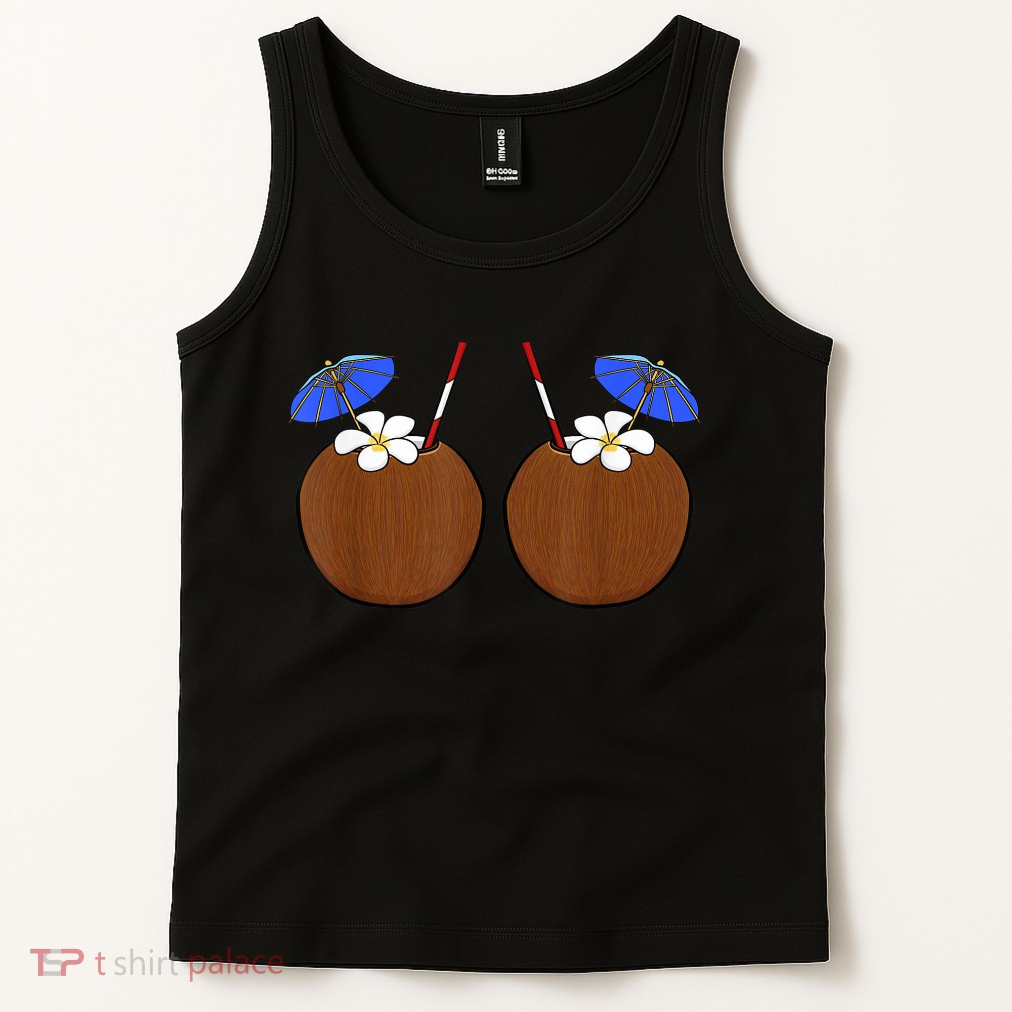 Coconut Bra Summer Season Swimming Beach Lover Tank Top