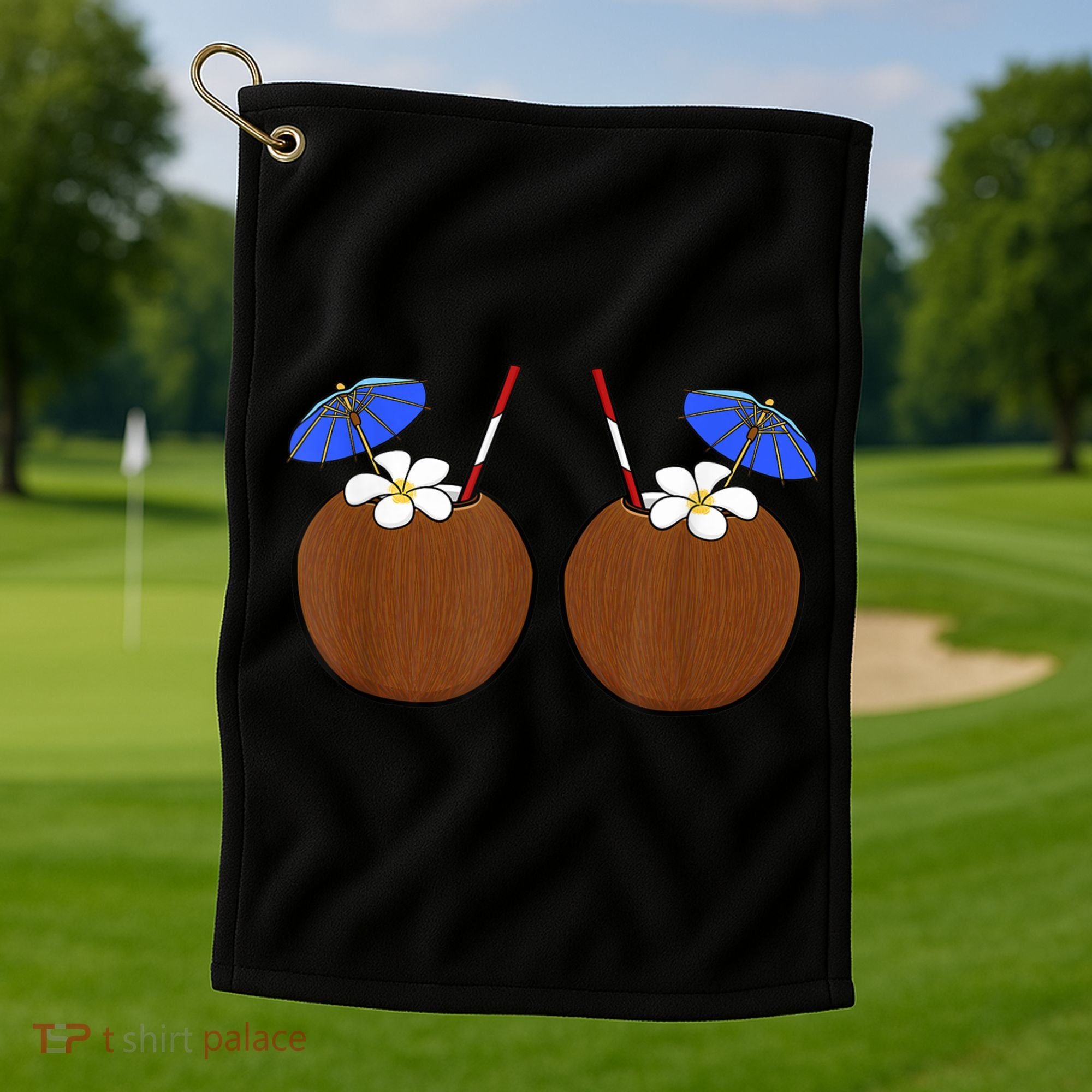 Coconut Bra Summer Season Swimming Beach Lover Golf Towel