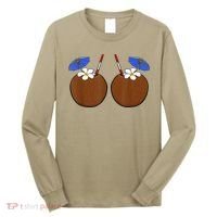 Coconut Bra Summer Season Swimming Beach Lover Long Sleeve Shirt thumb 0