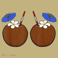 Coconut Bra Summer Season Swimming Beach Lover Polo thumb 2