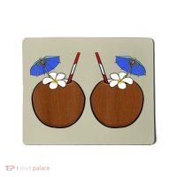 Coconut Bra Summer Season Swimming Beach Lover Mousepad thumb 0