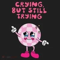 Crying But Still Trying Apparel Beanie thumb 2