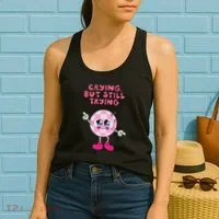 Crying But Still Trying Apparel Women's Tank Top thumb 2