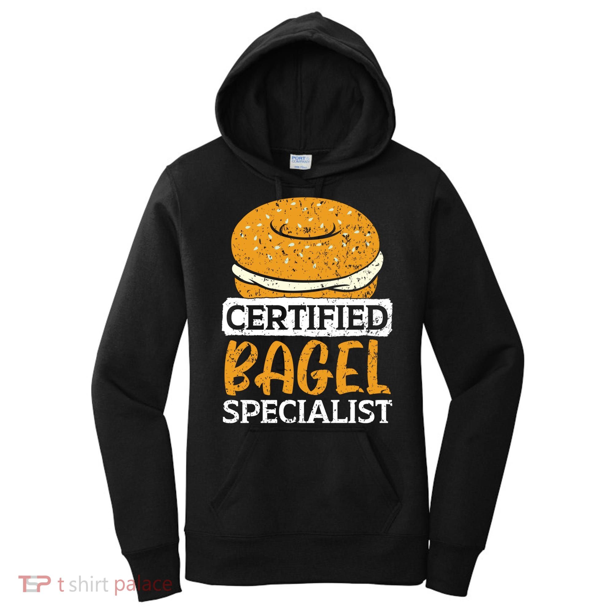 Certified Bagel Specialist Foodie Bread Lover Bakery Food Gift Women's Hoodie