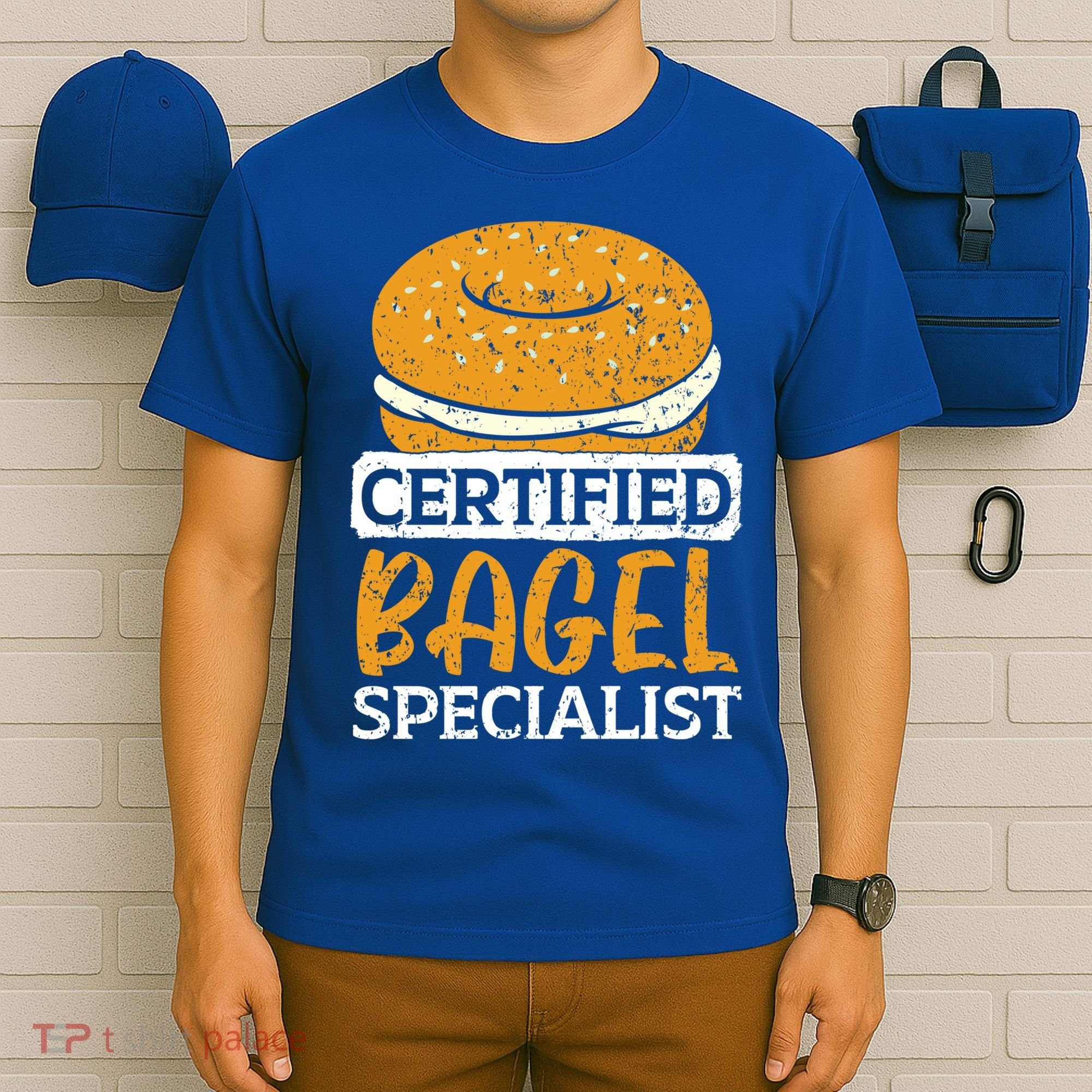 Certified Bagel Specialist Foodie Bread Lover Bakery Food Gift T-Shirt