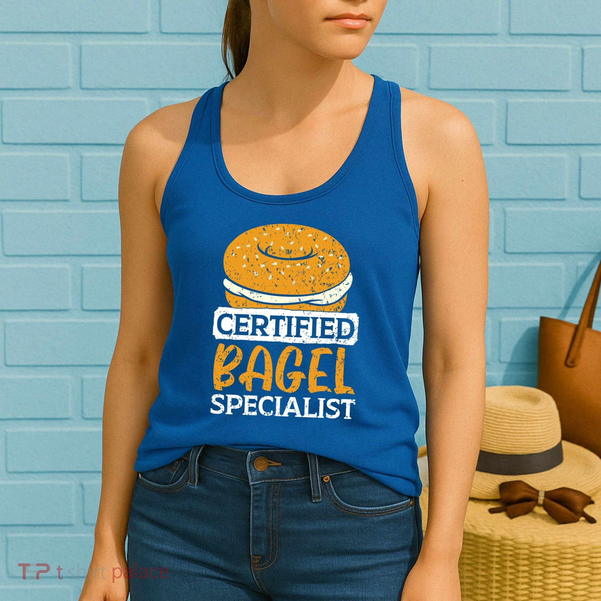 Certified Bagel Specialist Foodie Bread Lover Bakery Food Gift Women's Tank Top